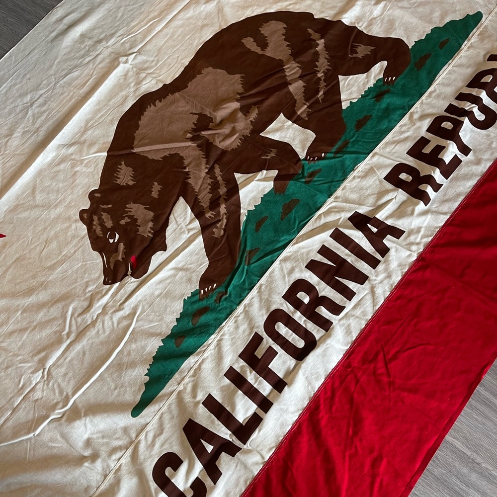 Vintage Ajax Paramount Flag Co California Republic Flag 5x7 100% Cotton USA